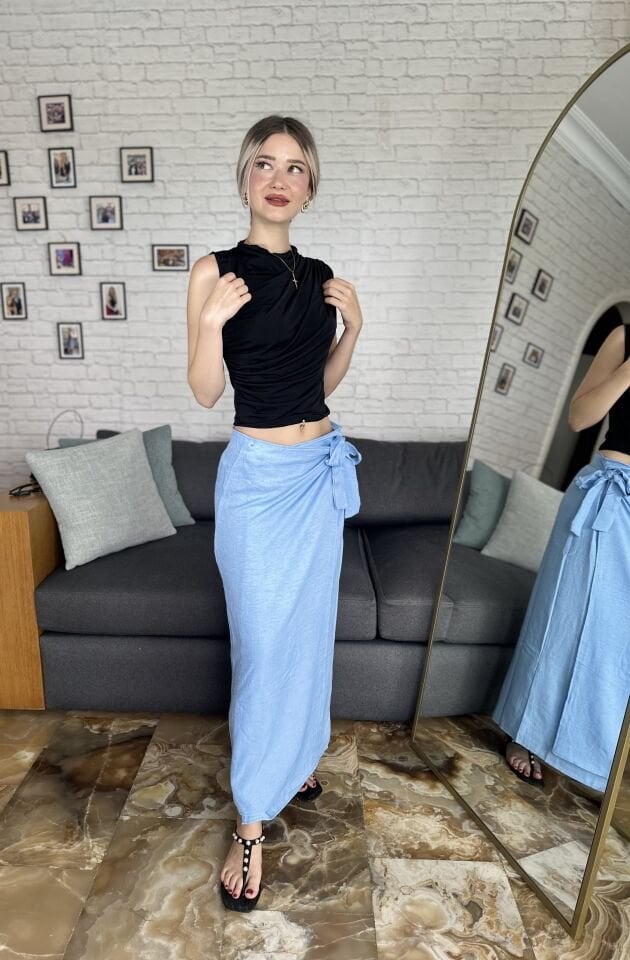Sandy Büzgülü Bluz