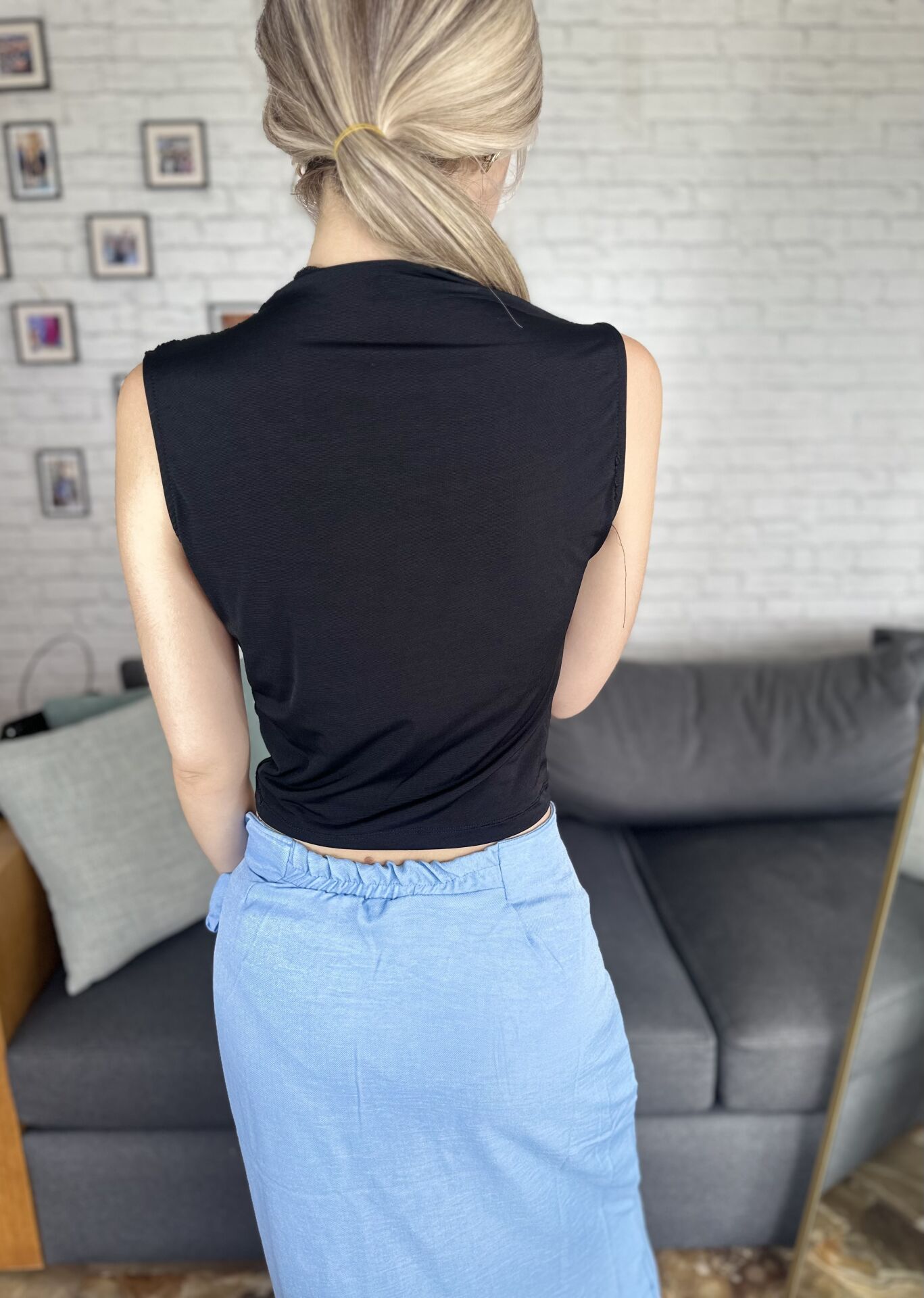 Sandy Büzgülü Bluz