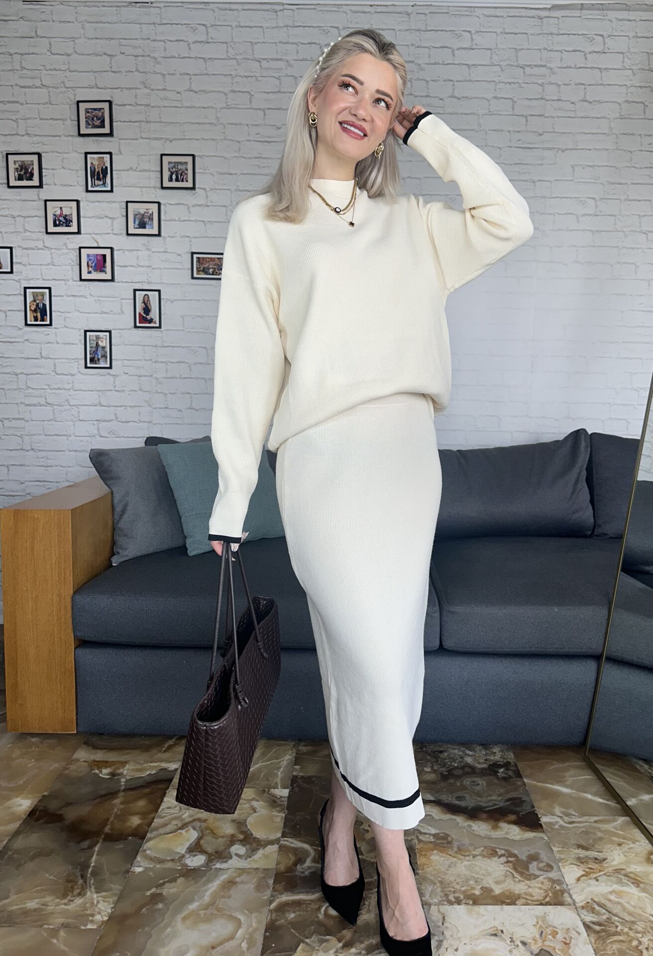 Etek Kazak Triko Takım