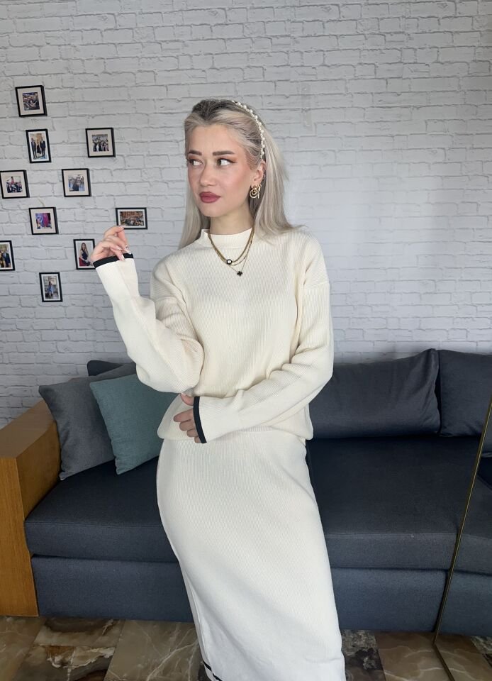 Etek Kazak Triko Takım