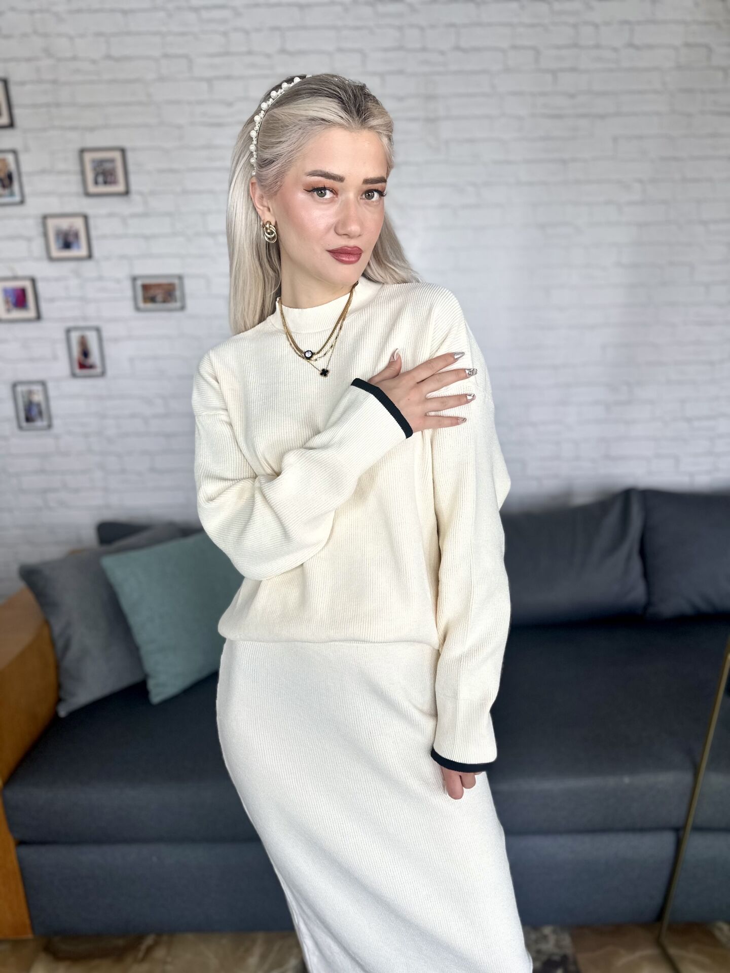 Etek Kazak Triko Takım